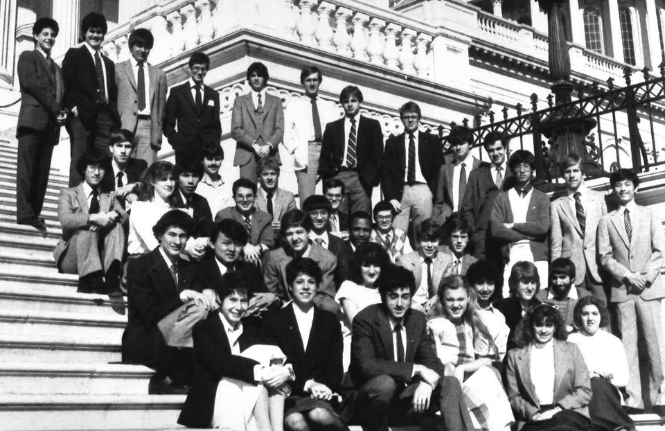 1985 Science Talent Search Finalists at the Capitol. Westinghouse STS.