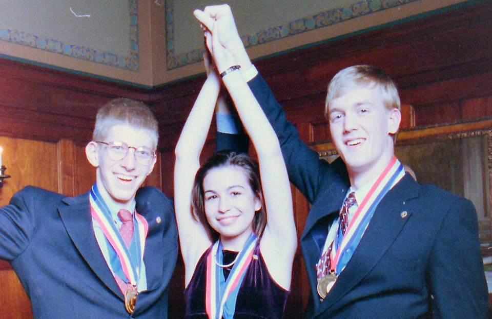 1997 Science Talent Search Top Three winners. STS.