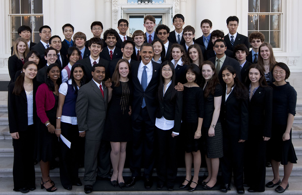 Science Talent Search 2009 at the White House with President Obama