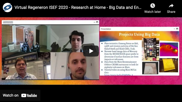 Virtual Regeneron ISEF 2020: Research at Home – Big Data and Engineering Edition